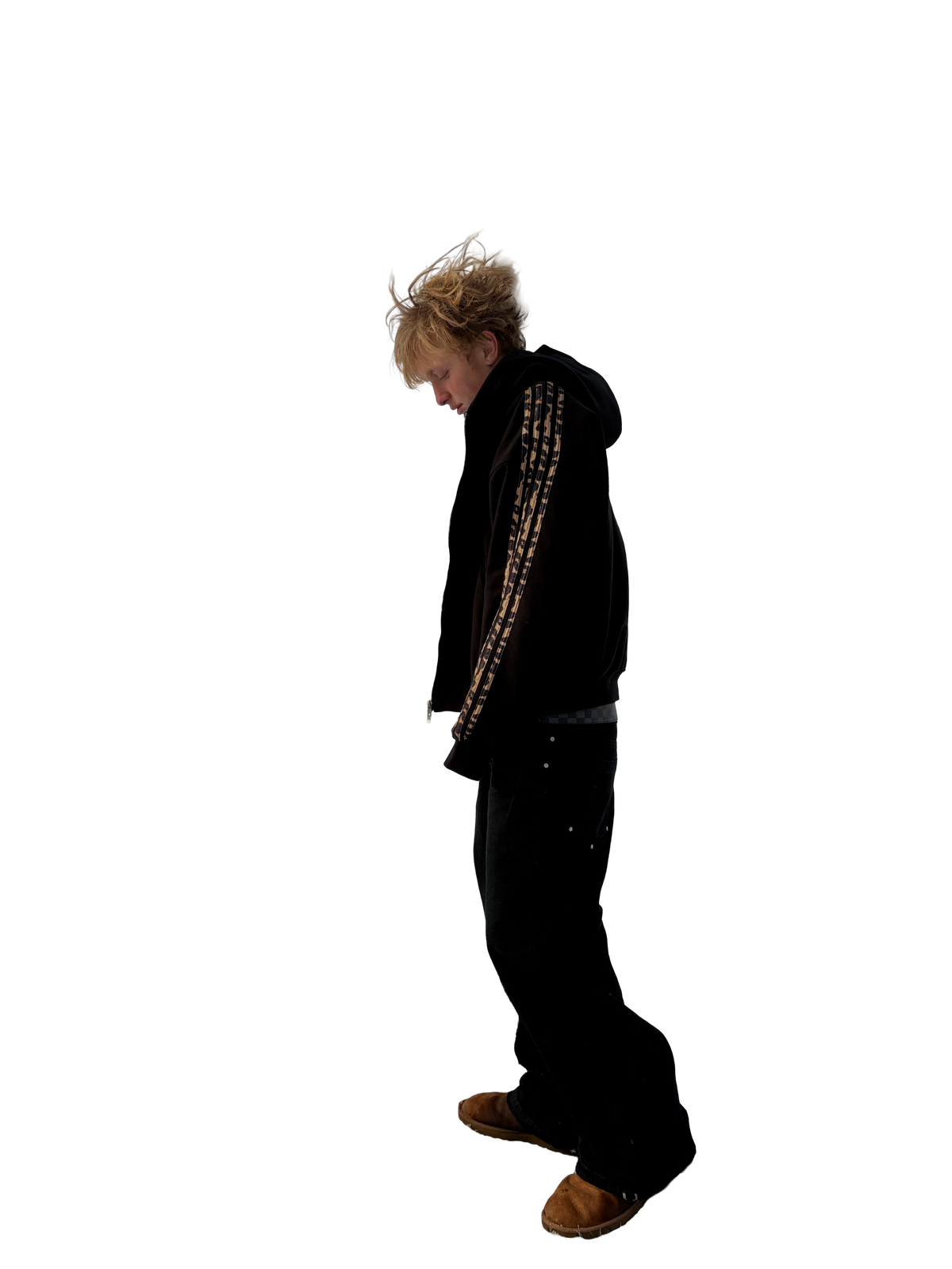 noire zip-up black