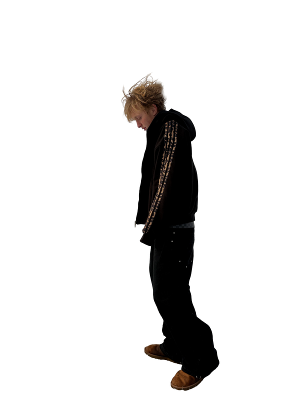 noire zip-up black